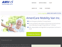 Tablet Screenshot of amvan.com